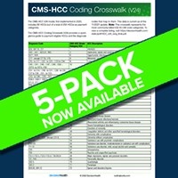 CMS-HCC Coding Crosswalk (V24) (5-pack)