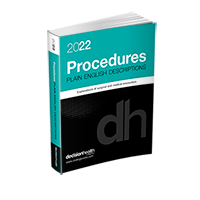 2022 Plain English Descriptions for Procedures